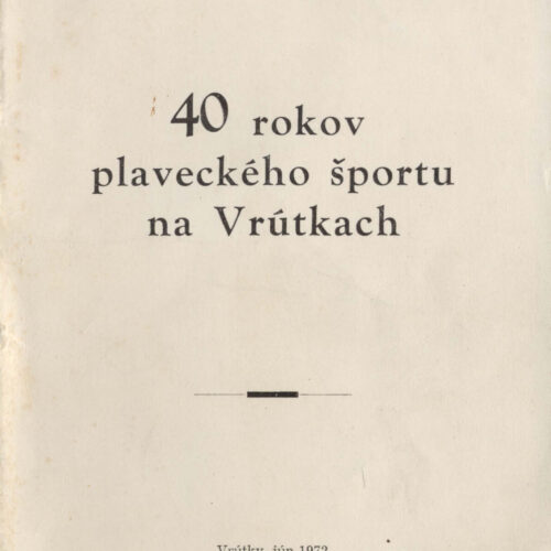 40 Rokov Plaveckeho Sportu 1