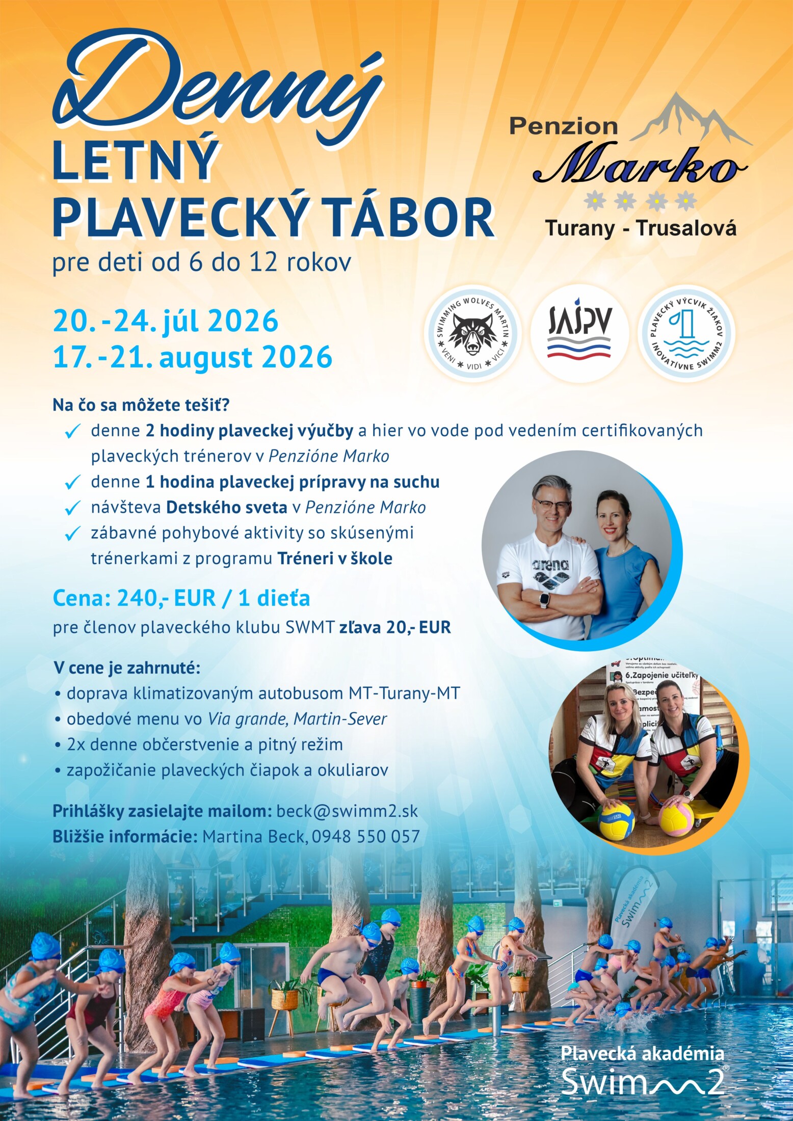 Denny Letny Plavecky Tabor 2026